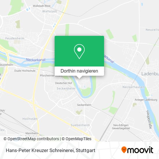 Hans-Peter Kreuzer Schreinerei Karte