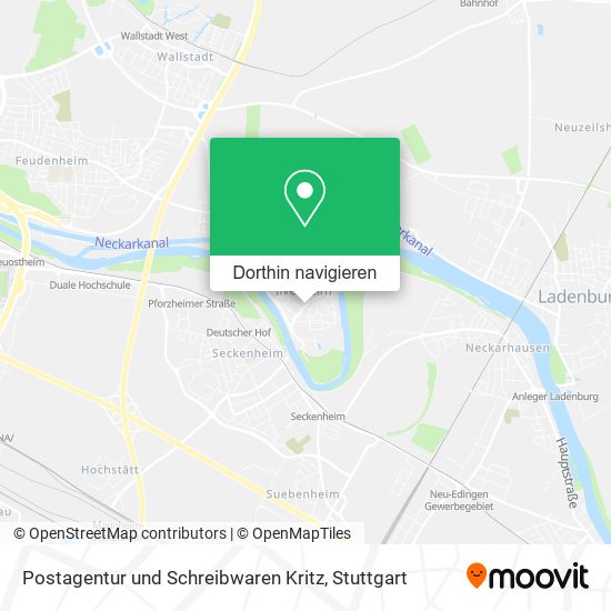 Postagentur und Schreibwaren Kritz Karte
