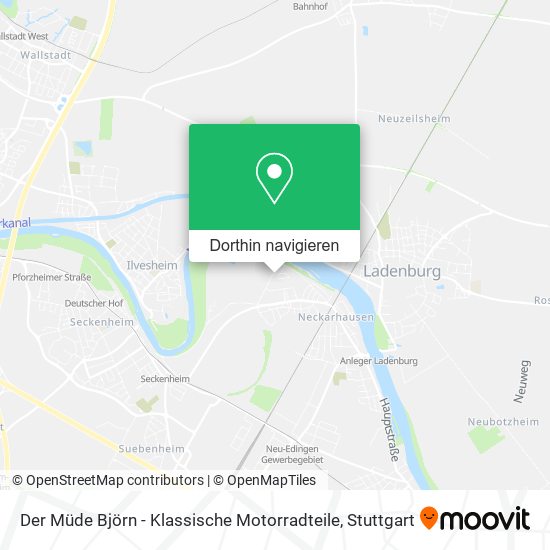 Der Müde Björn - Klassische Motorradteile Karte