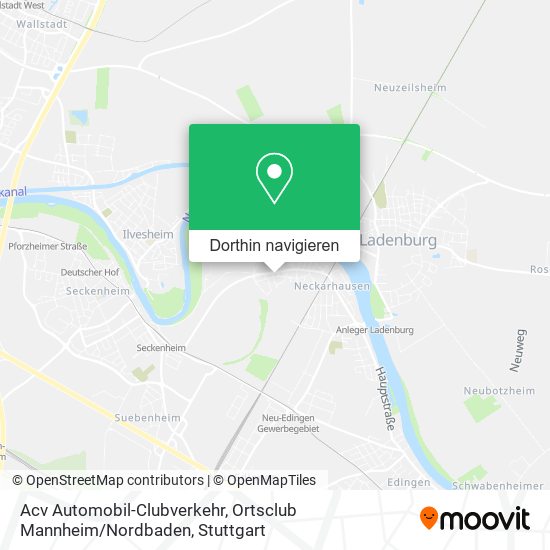 Acv Automobil-Clubverkehr, Ortsclub Mannheim / Nordbaden Karte