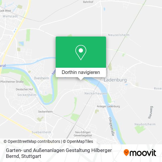 Garten- und Außenanlagen Gestaltung Hilberger Bernd Karte