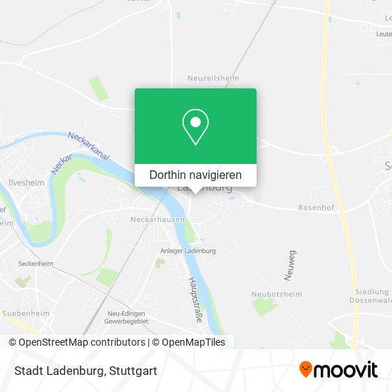 Stadt Ladenburg Karte