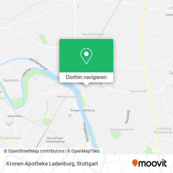 Kronen-Apotheke Ladenburg Karte