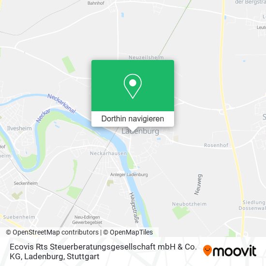 Ecovis Rts Steuerberatungsgesellschaft mbH & Co. KG, Ladenburg Karte