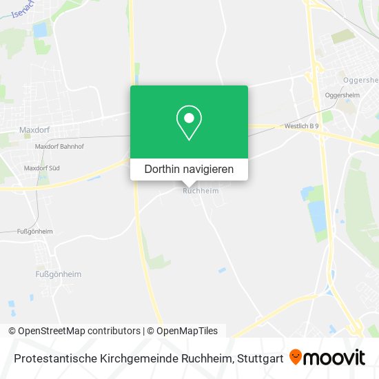 Protestantische Kirchgemeinde Ruchheim Karte