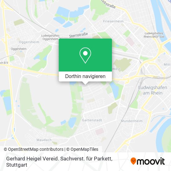 Gerhard Heigel Vereid. Sachverst. für Parkett Karte