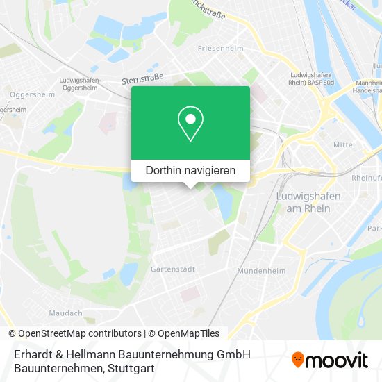 Erhardt & Hellmann Bauunternehmung GmbH Bauunternehmen Karte