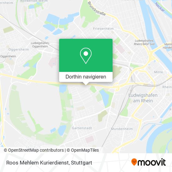 Roos Mehlem Kurierdienst Karte