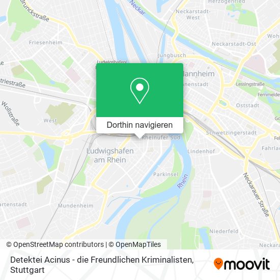 Detektei Acinus - die Freundlichen Kriminalisten Karte