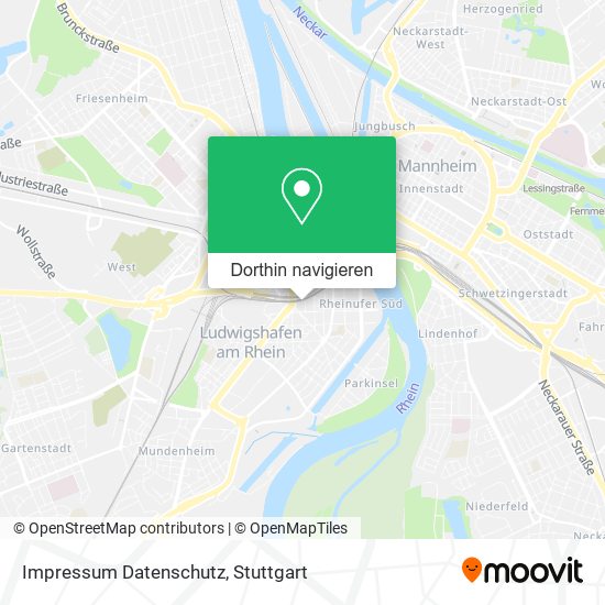 Impressum Datenschutz Karte