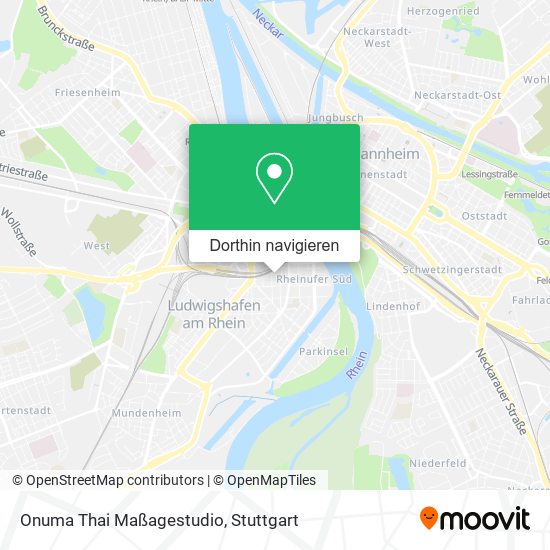Onuma Thai Maßagestudio Karte