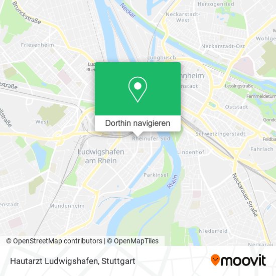 Hautarzt Ludwigshafen Karte