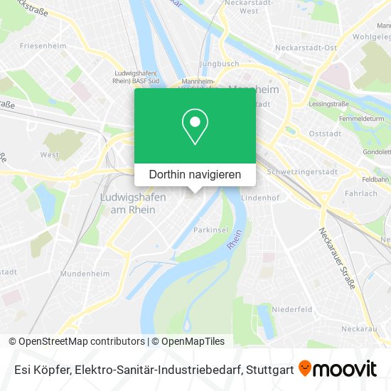 Esi Köpfer, Elektro-Sanitär-Industriebedarf Karte