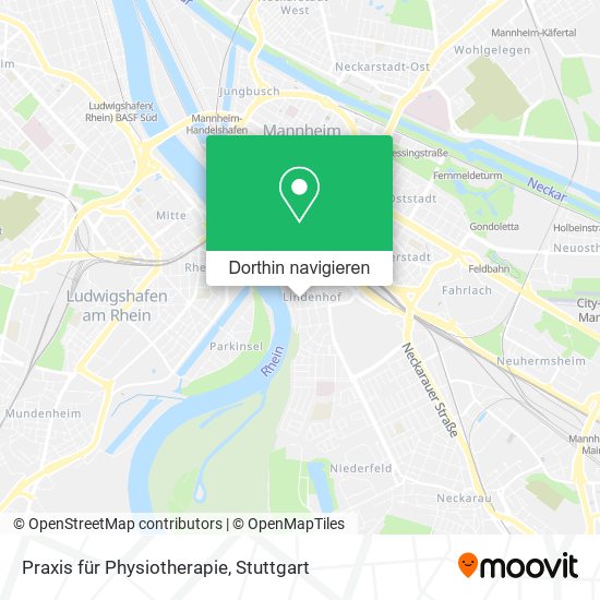Praxis für Physiotherapie Karte