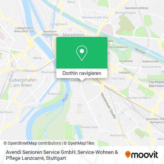 Avendi Senioren Service GmbH, Service-Wohnen & Pflege Lanzcarré Karte