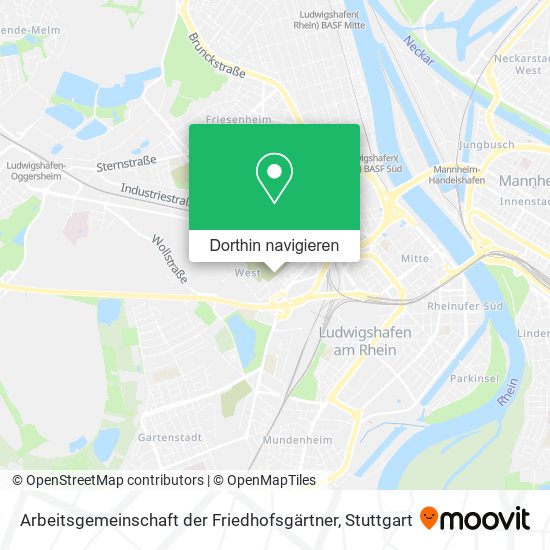 Arbeitsgemeinschaft der Friedhofsgärtner Karte
