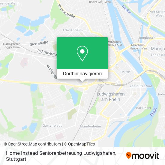 Home Instead Seniorenbetreuung Ludwigshafen Karte