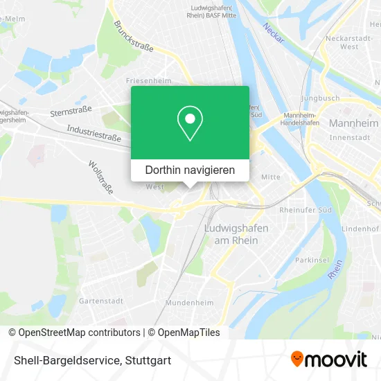 Shell-Bargeldservice Karte