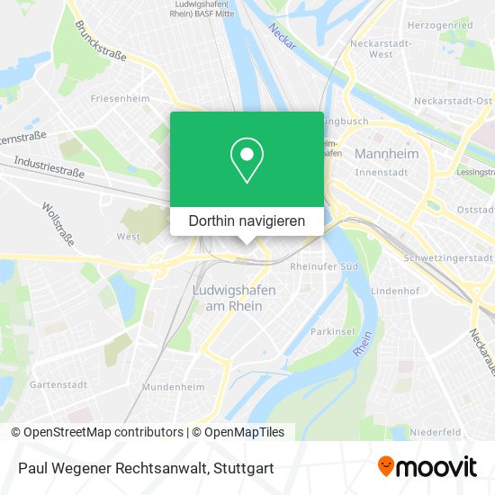 Paul Wegener Rechtsanwalt Karte