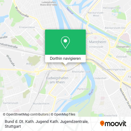 Bund d. Dt. Kath. Jugend Kath. Jugendzentrale Karte