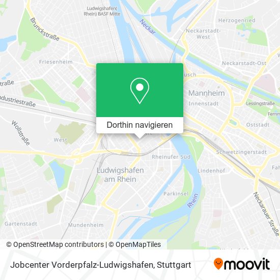 Jobcenter Vorderpfalz-Ludwigshafen Karte