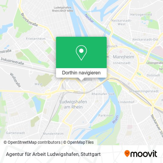 Agentur für Arbeit Ludwigshafen Karte