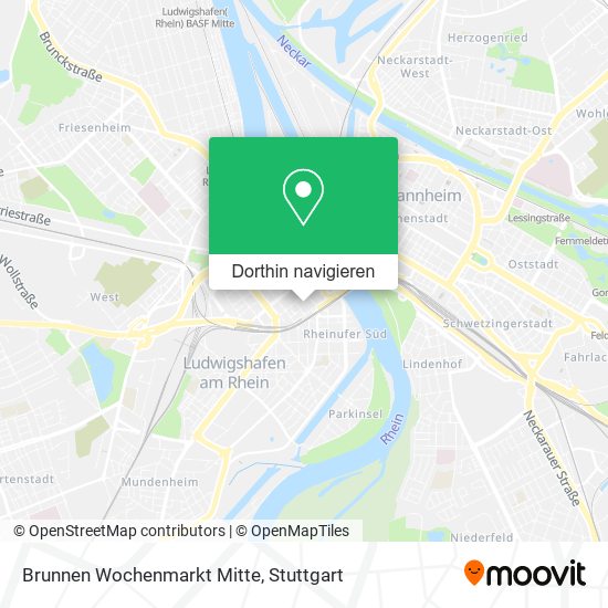 Brunnen Wochenmarkt Mitte Karte