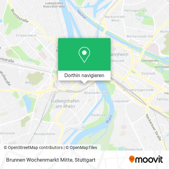 Brunnen Wochenmarkt Mitte Karte