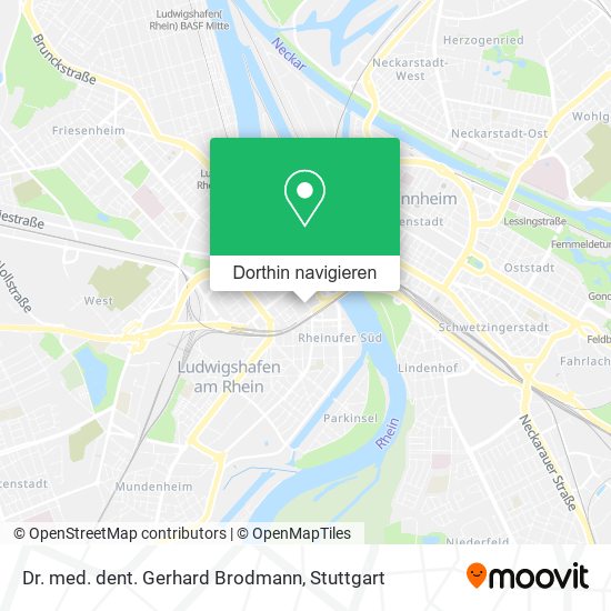 Dr. med. dent. Gerhard Brodmann Karte