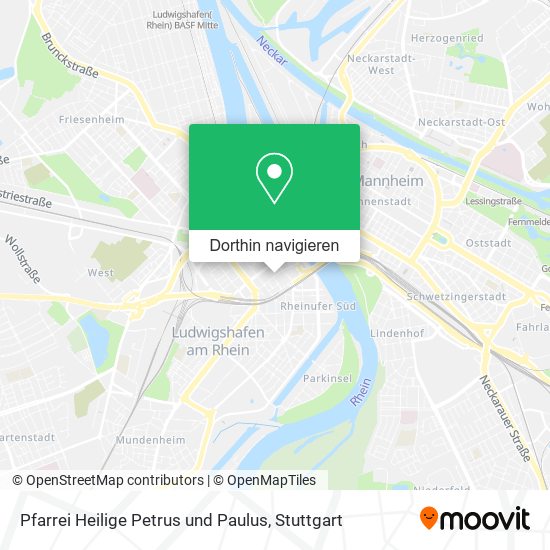 Pfarrei Heilige Petrus und Paulus Karte