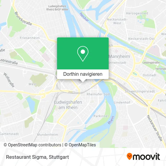 Restaurant Sigma Karte