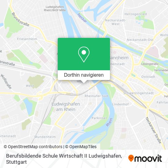 Berufsbildende Schule Wirtschaft II Ludwigshafen Karte