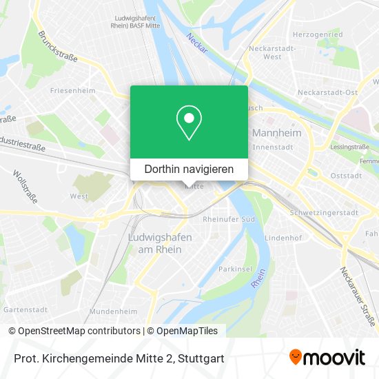 Prot. Kirchengemeinde Mitte 2 Karte