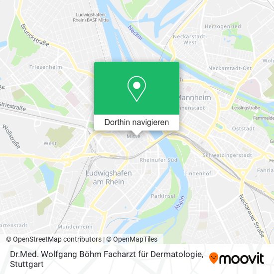 Dr.Med. Wolfgang Böhm Facharzt für Dermatologie Karte