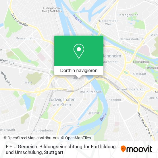 F + U Gemeinn. Bildungseinrichtung für Fortbildung und Umschulung Karte