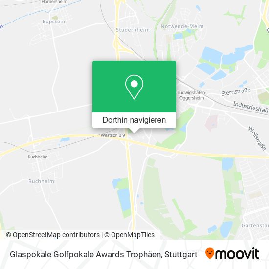 Glaspokale Golfpokale Awards Trophäen Karte