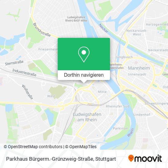 Parkhaus Bürgerm.-Grünzweig-Straße Karte