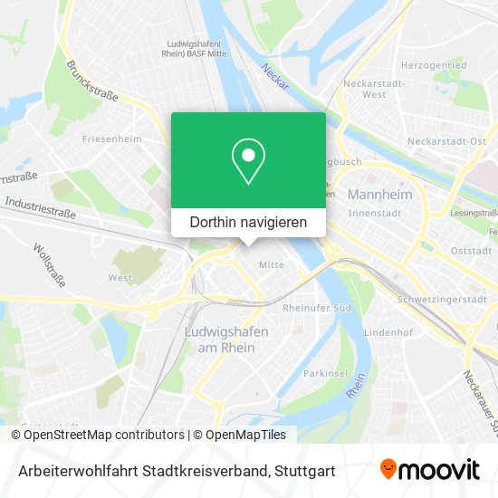 Arbeiterwohlfahrt Stadtkreisverband Karte