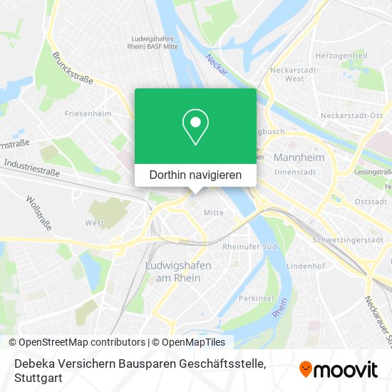 Debeka Versichern Bausparen Geschäftsstelle Karte