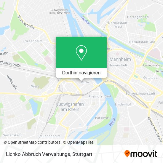 Lichko Abbruch Verwaltungs Karte