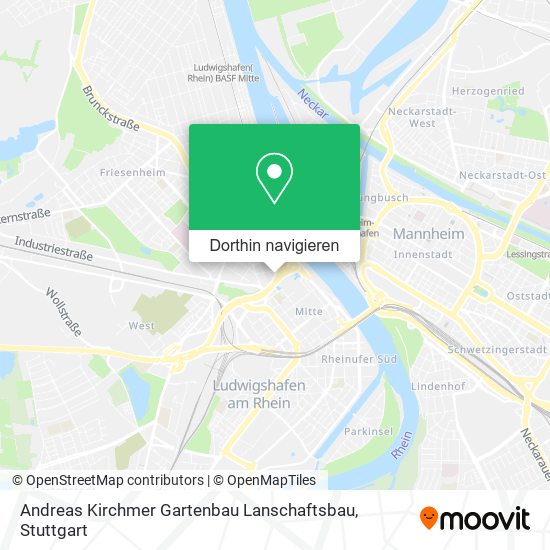 Andreas Kirchmer Gartenbau Lanschaftsbau Karte