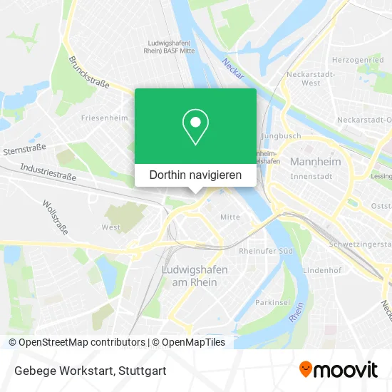 Gebege Workstart Karte