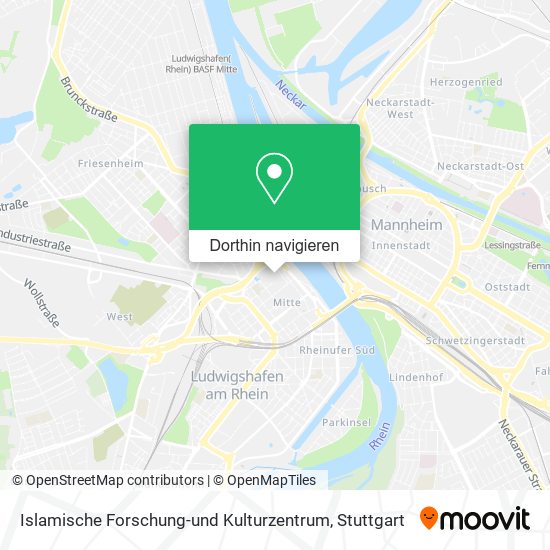 Islamische Forschung-und Kulturzentrum Karte