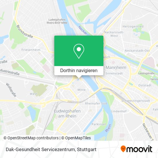 Dak-Gesundheit Servicezentrum Karte