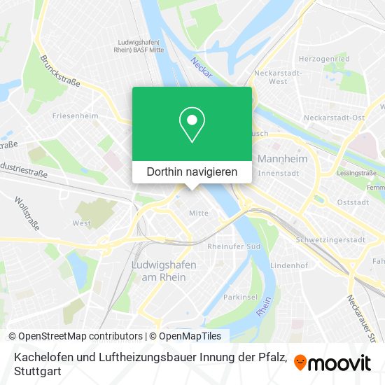 Kachelofen und Luftheizungsbauer Innung der Pfalz Karte