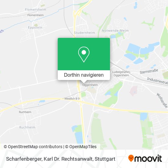 Scharfenberger, Karl Dr. Rechtsanwalt Karte