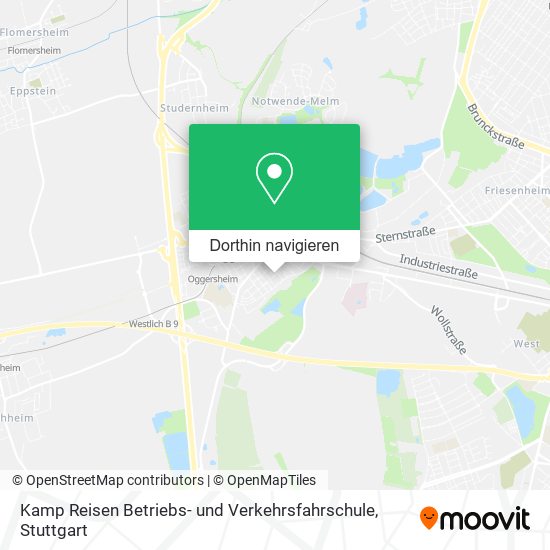 Kamp Reisen Betriebs- und Verkehrsfahrschule Karte