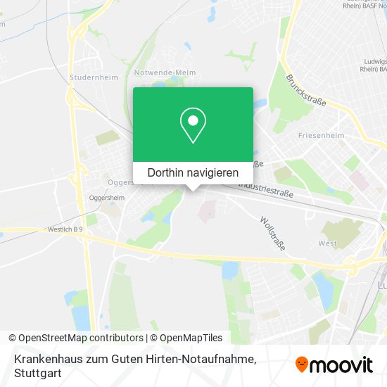 Krankenhaus zum Guten Hirten-Notaufnahme Karte