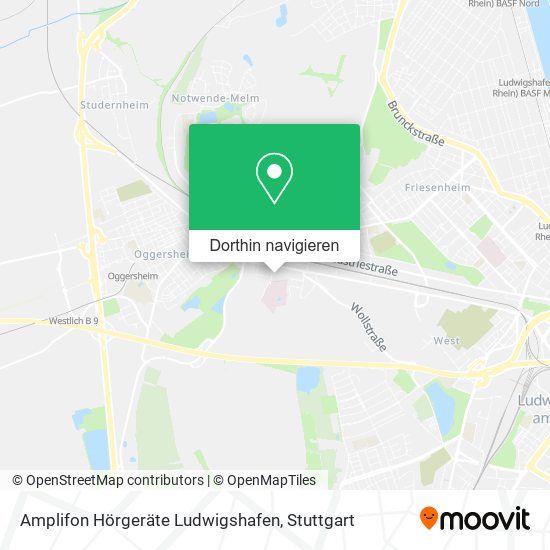 Amplifon Hörgeräte Ludwigshafen Karte