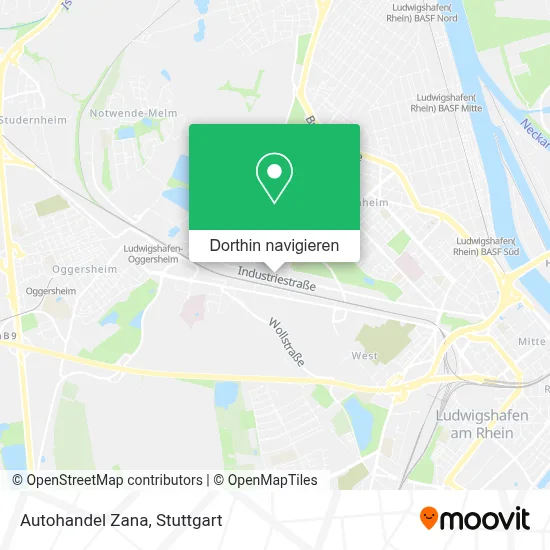 Autohandel Zana Karte